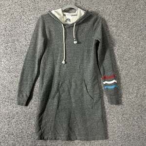 Sol Angeles Women's Size XS Gray Long Sleeve Hooded Tunic Sweater